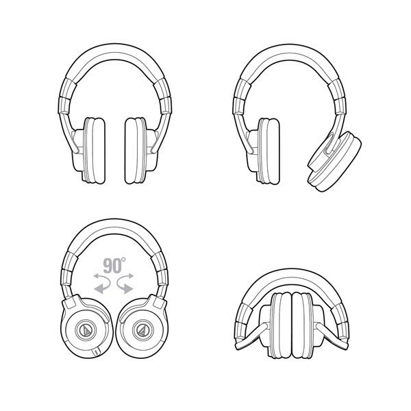 Audio Technica ATH-M40x Stüdyo Referans Kulaklık