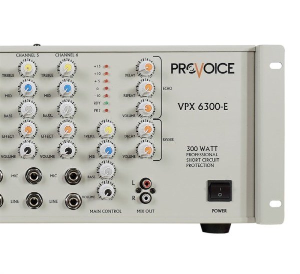 Provoice VPX-6300-E Efektli 6 Kanal 300 Watt Anfi Mikser