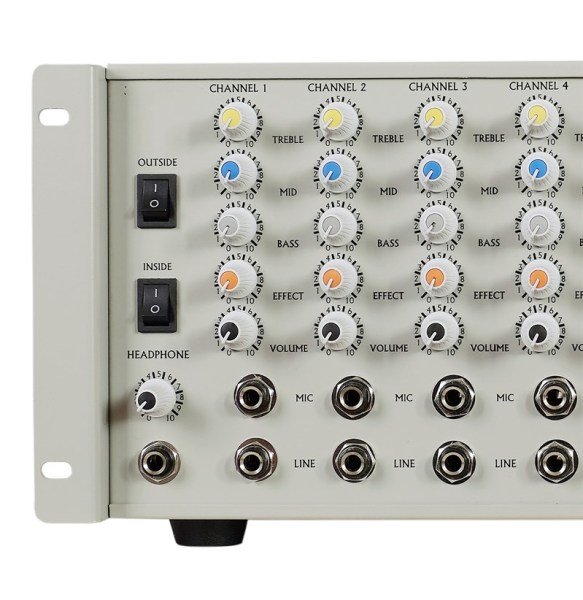 Provoice VPX-6300-E Efektli 6 Kanal 300 Watt Anfi Mikser
