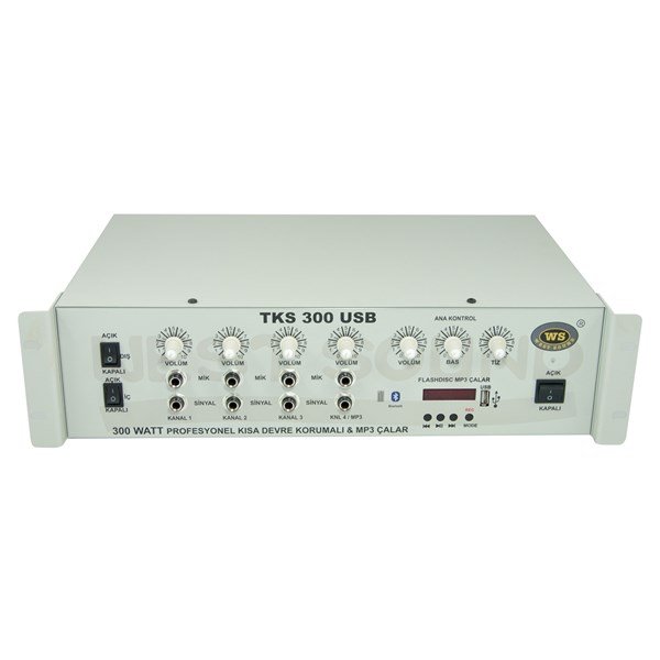 West Sound TKS 300 USB TR - 300W 100V Mp3/usb Mikser Amfi