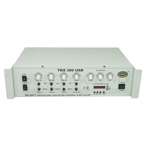West Sound TKS 300 USB TR - 300W 100V Mp3/usb Mikser Amfi