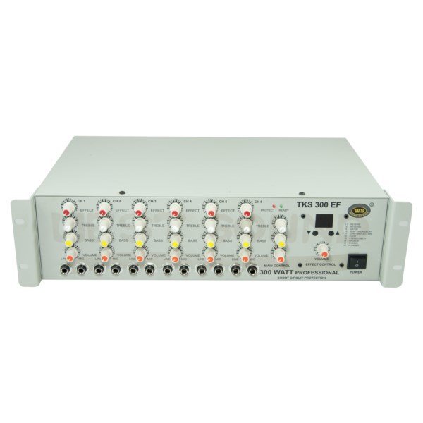 West Sound TKS 300 EF 6 Kanal 300 Watt Efektli Mikser Anfi