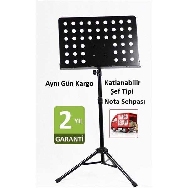 Provoice NT-300 Delikli Katlanabilir Nota Sehpası/Standı