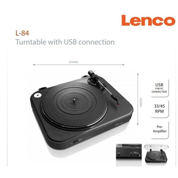 Lenco L-84 Usb Bağlantılı Pikap