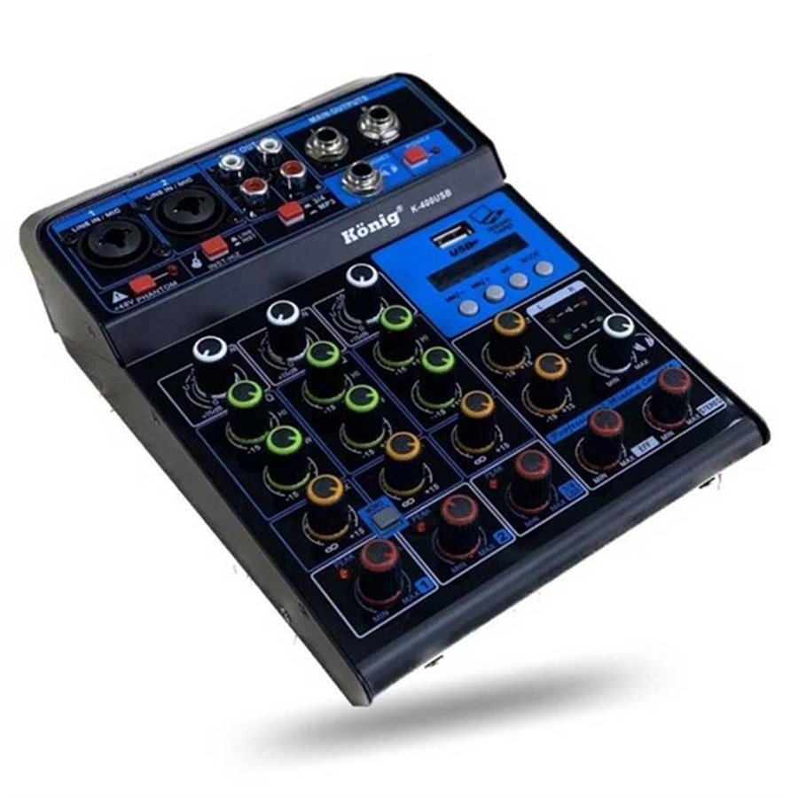König K-400 USB Bluetooth 4 Kanal Deck Mikser