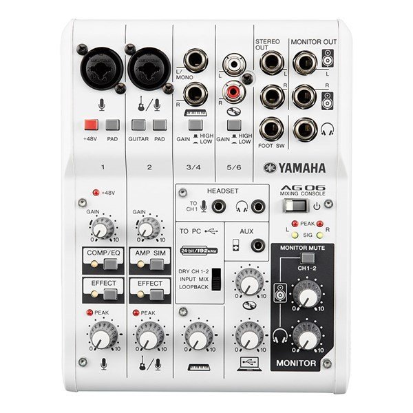 Yamaha AG-06 - Usb Bağlantılı Kayıt Mikseri