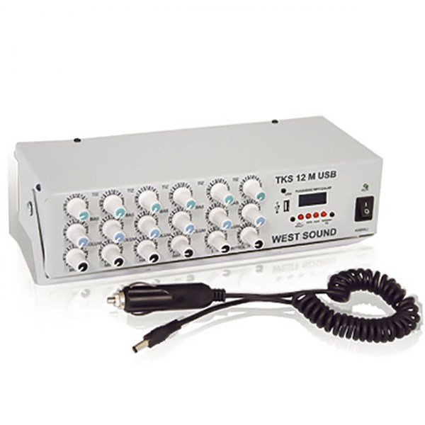 West TKS 12 M USB DC 12 V Mikser Amfi