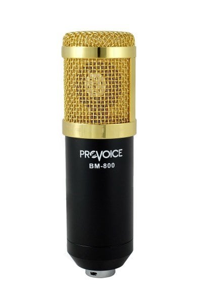 Provoice BM-800 Profesyonel Stüdyo Kayıt Mikrofonu (Siyah)