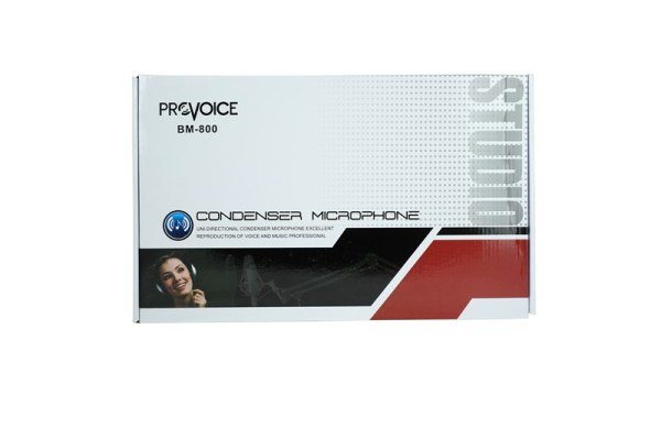 Provoice BM-800 Profesyonel Stüdyo Kayıt Mikrofonu (Siyah)