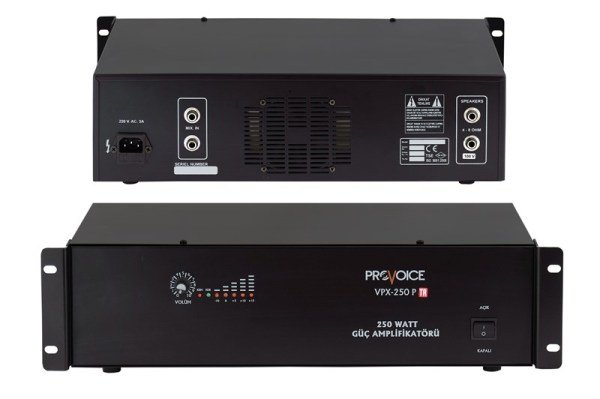 Provoice VPX-250P TR 250 Watt Trafolu Power Amplifikatör