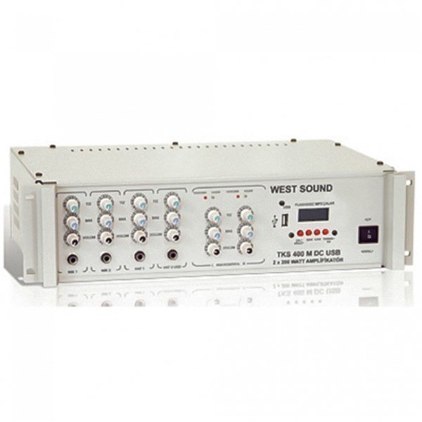 West TKS 400 M USB DC 12 V Mikser Amfi