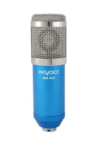 Provoice BM-800 Profesyonel Stüdyo Kayıt Mikrofonu (Mavi)