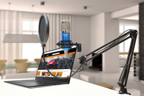 Provoice BM-800 Profesyonel Stüdyo Kayıt Mikrofonu (Mavi)