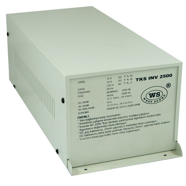 West Sound TKSINV 2500 DC 12 V DC 24 V 2500W İnvertör (Araç Tipi)
