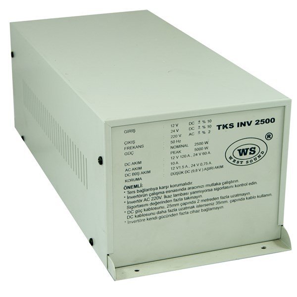 West Sound TKSINV 2500 DC 12 V DC 24 V 2500W İnvertör (Araç Tipi)