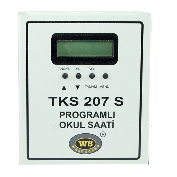West Sound TKS 207 S USB - Programlı Usb Girişli Duvar Tipi Okul Saati