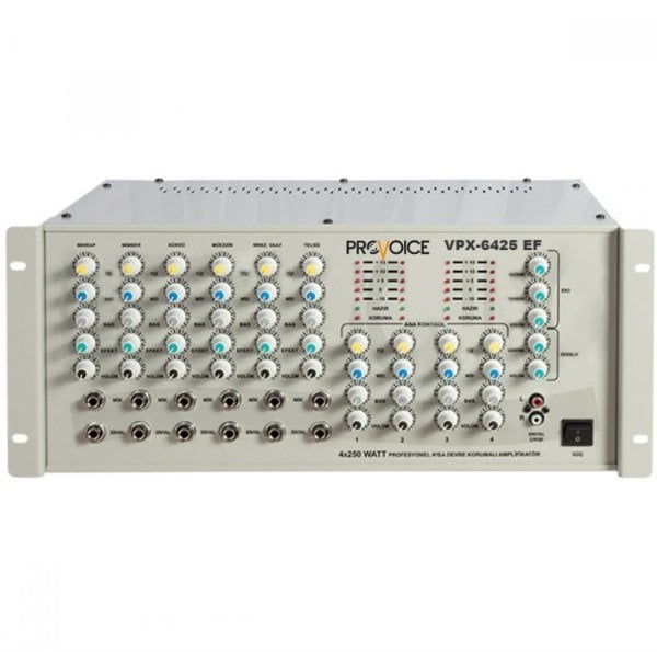 Provoice VPX-6425 EF 6 Kanal Efektli Anfili Mikser
