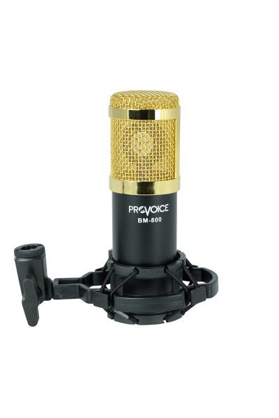 Provoice Audio BM-800 Full Studyo Bronz Ses Kayıt Seti Siyah