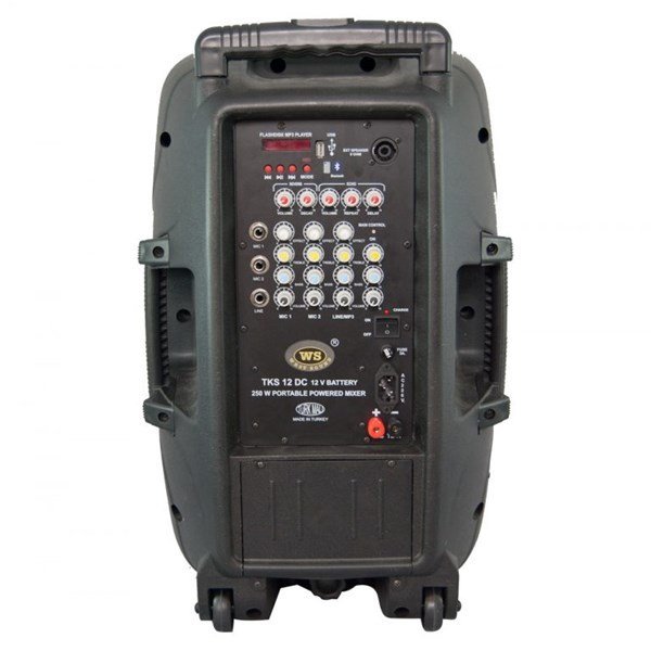 West Sound TKS 12 DC 250W 12 inç Portatif Şarjlı Seyyar Ses Sistemi
