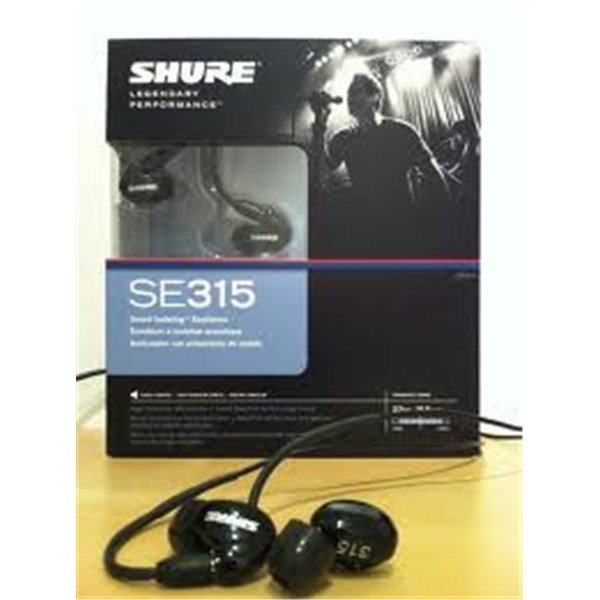 Shure SE315-K Ses İzolasyonlu Kulakiçi Kulaklık (Siyah)