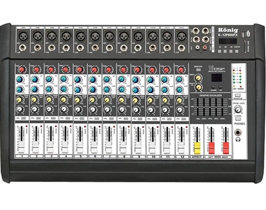 König K-12 P600 FX DIAMOND 12 Kanal Power Mikser