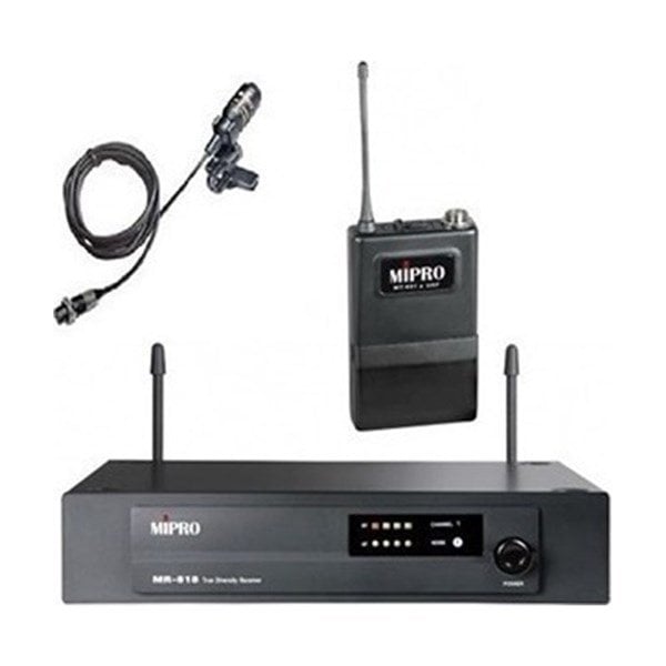 Mipro MR-818 Yaka Uhf Band Kablosuz Tek Yaka Tipi Mikrofon Seti