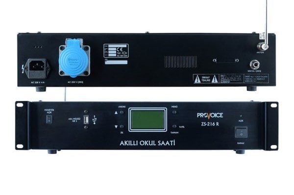 Provoice ZS-216R B-Klas Rack Tipi Programlı Okul Zil Saati