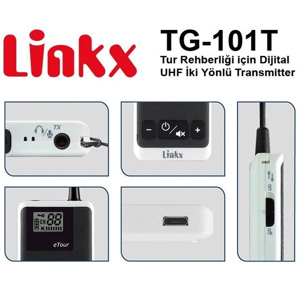 Linkx TG-101T İki Yönlü Tur Rehber Sistemi Vericisi