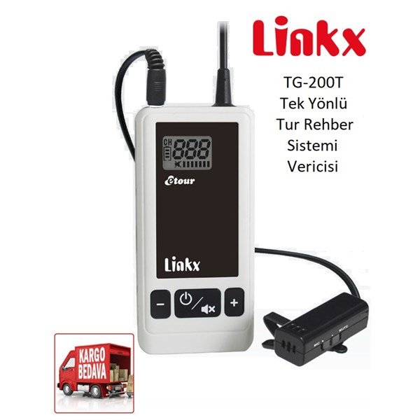Linkx TG-200T Tek Yönlü Tur Rehber Sistemi Vericisi