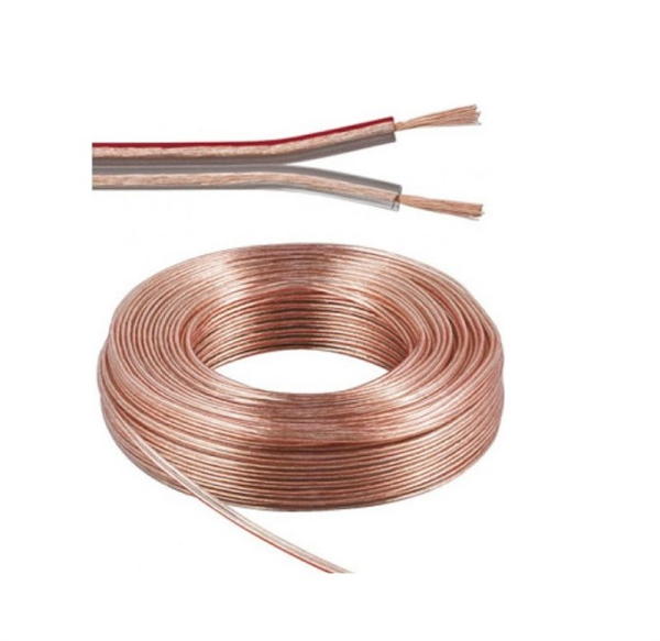 Provoice 2x0.75mm Kordon Yassı Tam Bakır 100 Metre Hoparlör Kablosu