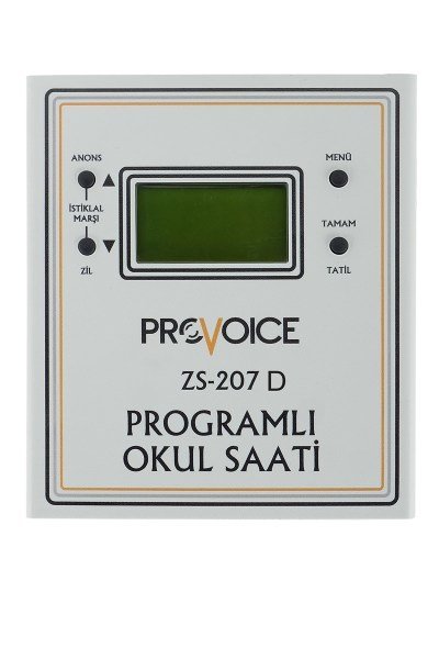 Provoice ZS-207D USB Girişli Okul Zil Saati (Duvar Tipi)