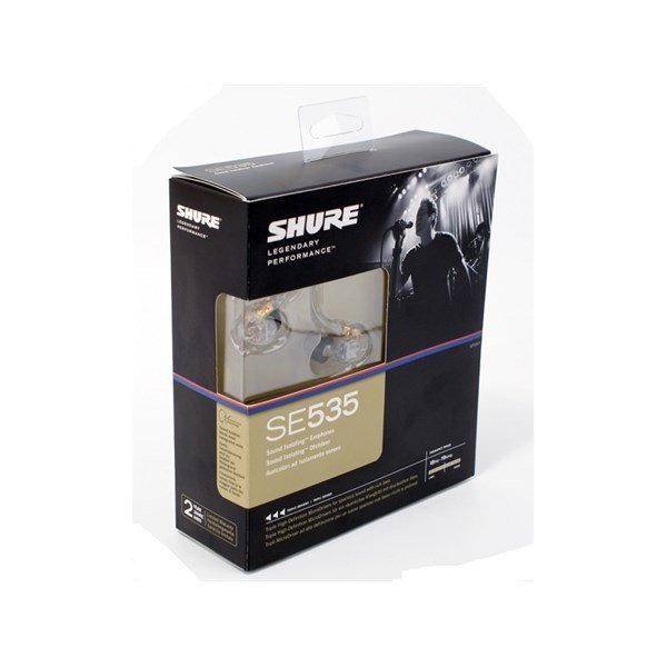 Shure SE535-CL Kulakiçi Ses İzolasyonlu Kulaklık (Şeffaf)