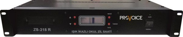 Provoice ZS-218R Işık İkazlı Rack Tipi Okul Zil Saati