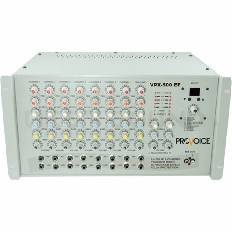 Provoice VPX-500 EF 8 Kanal Efektli 2x250 Watt Anfi