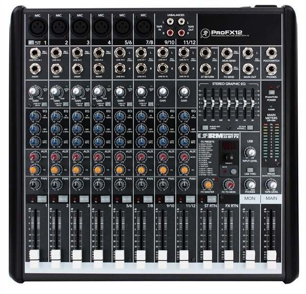 Mackie ProFX12 12-Kanal Analog Studyo Kayıt Mikseri