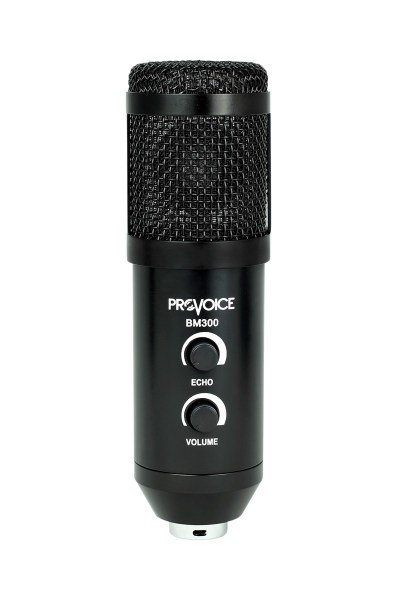 Provoice BM-300 Stüdyo Mikrofon+ AS-21 Stand+ Pop Filtre Full Set Siyah