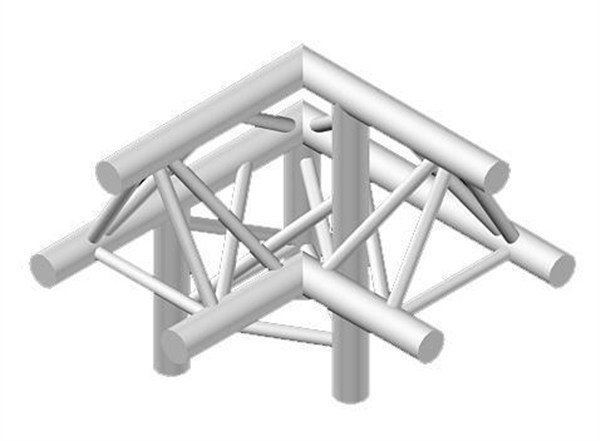 Eurotruss FD 34 LD - 30 x 30 Cm Kare Truss İçin 90 Derece 3 Yön Köşe