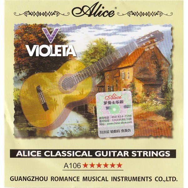 Alice A106 Klasik Gitar Takım Tel 028