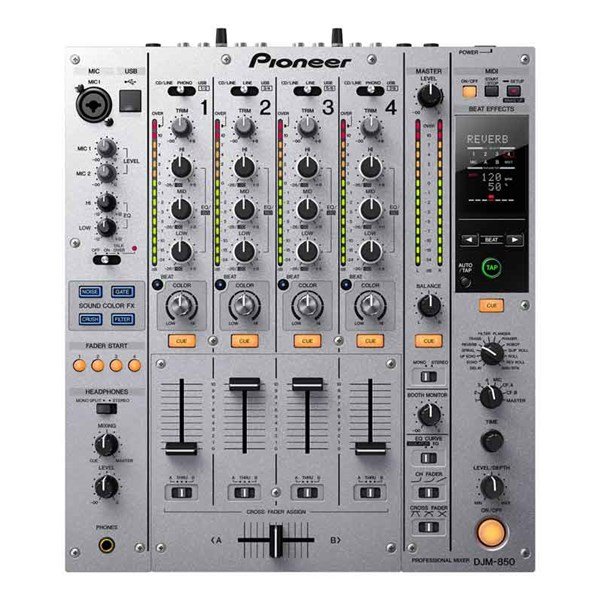 Pioneer Djm 850 S (Gümüş) Traktör Sertifikalı 4-Kanal Dj Mikser