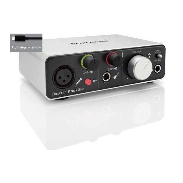 Focusrite iTrack Solo Lightning Enstruman&Mikrofon Preamplı Ses Kartı (İPAD ve MAC&PC Uyumlu)