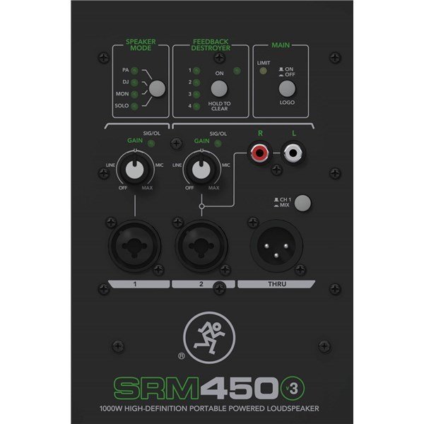 Mackie SRM450 V3 12 inç 500/1000W Aktif Kabin Hoparlör