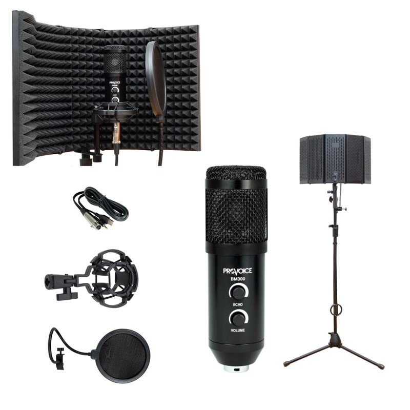 Provoice Audio BM-300 Full Studyo Ses Kayıt Seti Siyah