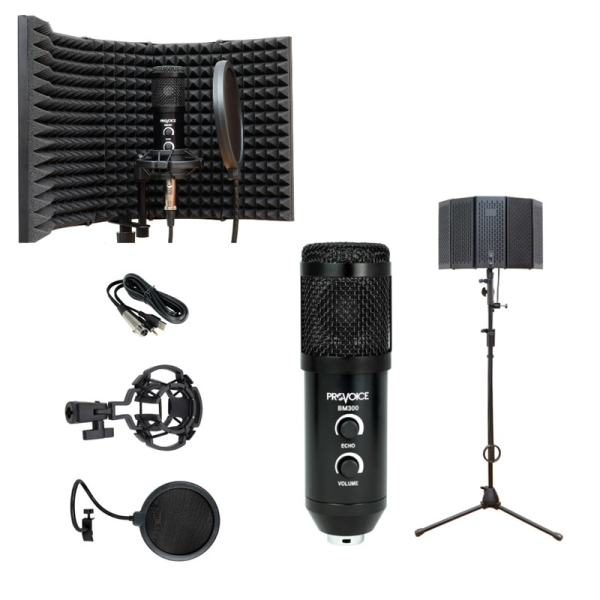 Provoice Audio BM-300 Full Studyo Ses Kayıt Seti Siyah