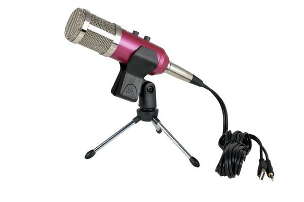Provoice BM-300 Usb Girişli Condenser Stüdyo Mikrofonu (Pembe)