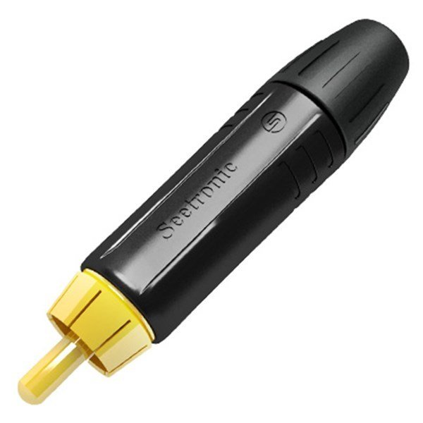 Seetronic MT380 RCA Siyah Kaplama Konnektör