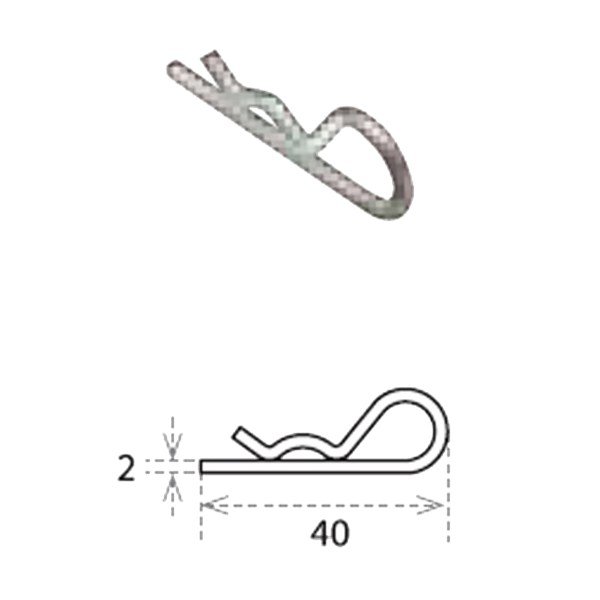 Eurotruss CS1 RS2 FD Serisi Truss İçin Ara Bağlantı Konnektör Pin Clips
