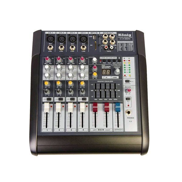 König K-4 P250 FX 4 Kanal 2x125 Watt Power Mikser