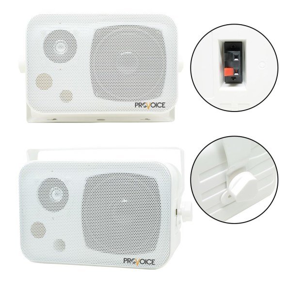 Provoice LS-4T 4 inç 20 Watt Trafolu Duvar Hoparlör beyaz