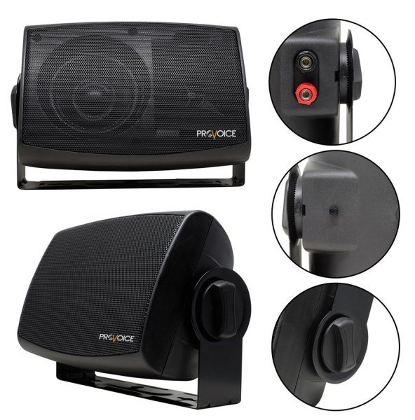 Provoice Control-6T 100V Duvar Tipi 8 Ohm Trafolu 6 İnç Hoparlör Siyah